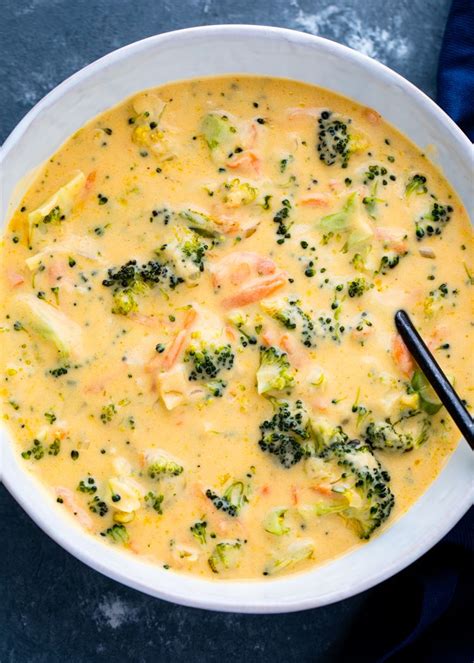 30 Minute Broccoli Cheddar Soup Gimme Delicious Ricette Cheddar