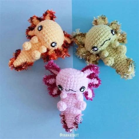 10 Adorable Axolotl Crochet Patterns