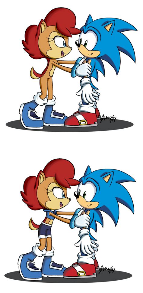 Sonic And Sally By Scruffytoto On Deviantart Sonic Sonic Fan