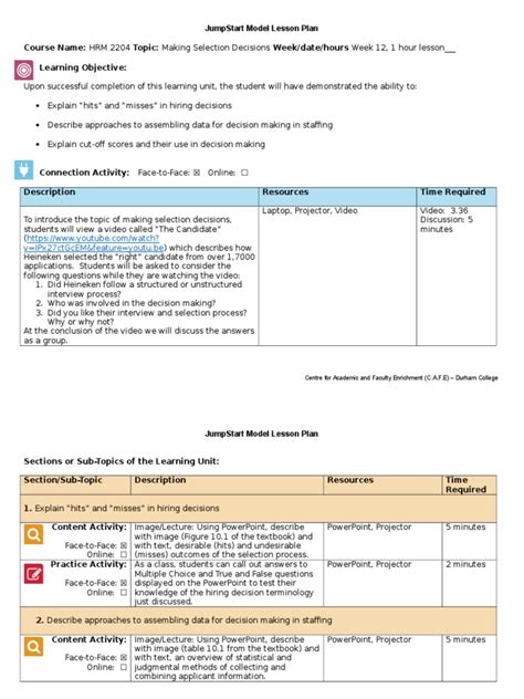 Lesson Plan Lesson Plan Microsoft Power Point