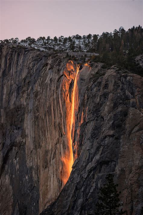 Natureac Horsetail Falls Yosemite Waterfall