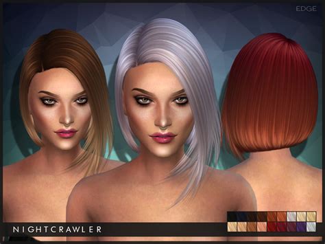 Edge Hair By Nightcrawler Sims 4 Hair