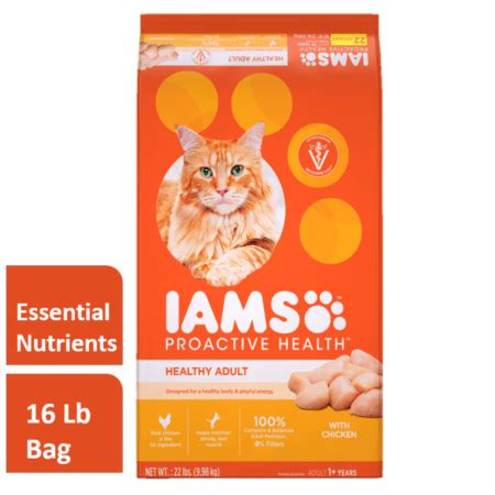 Iams cat food is premium dry food with fully charged flavour. Save $3.00 off (1) IAMS Proactive Health Healthy Adult Cat ...
