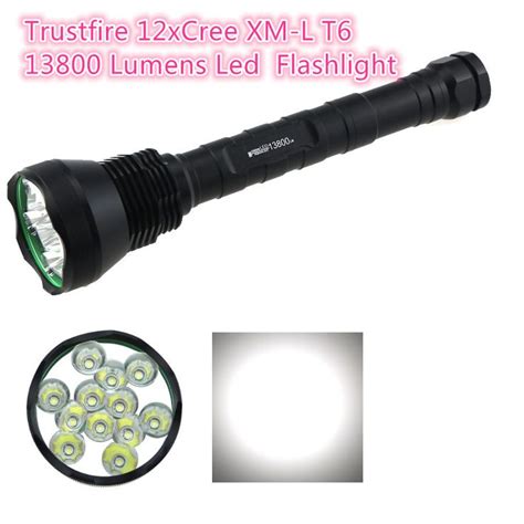 Trustfire 13800 Lumen 12x Cree Xm L T6 12t6 Led Tactical Flashlight