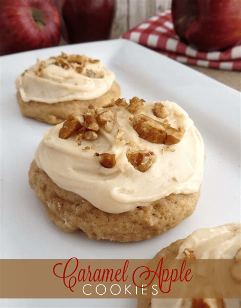 Caramel Apple Cookies Easy Recipe A Helicopter Mom