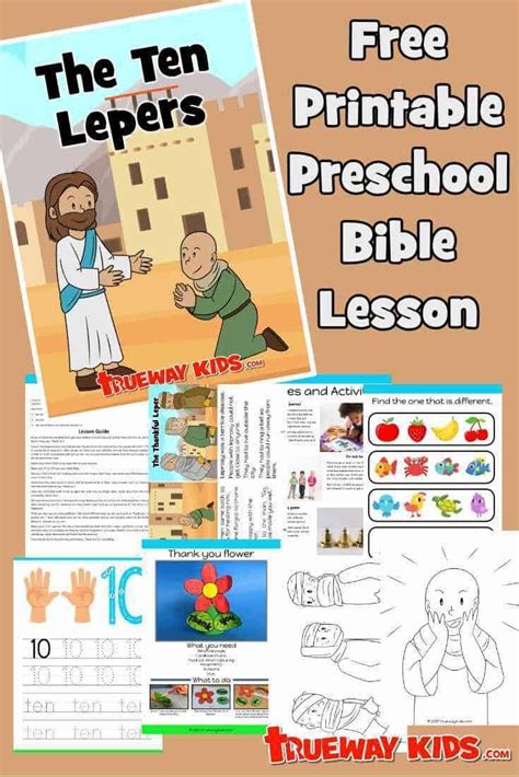 The Ten Lepers Printable Preschool Bible Lesson Preschool Bible