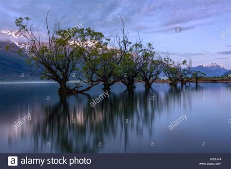 Glenorchy Lake Wakatipu Otaga South Island New Zealand Stock Photo