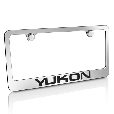 Gmc Yukon Chrome Metal License Plate Frame