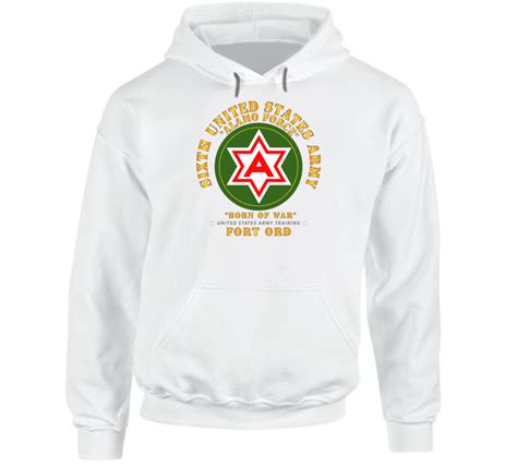 Army 6th United States Army Fort Ord Hoodie
