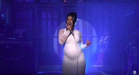 see cardi b confirm pregnancy celebrate new album on snl rolling stone