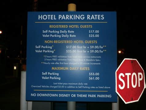 Parking Rates Picture Of Disneyland Hotel Anaheim Tripadvisor