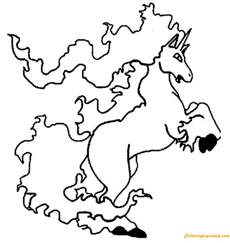 Free for commercial use no attribution required high quality images. Rapidash Pokemon Coloring Page - Free Coloring Pages Online