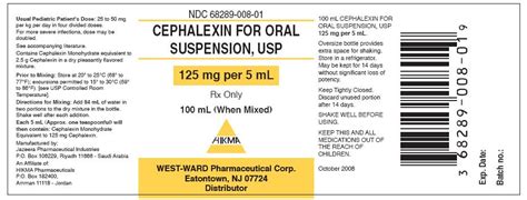Cephalexin For Oral Suspension Usp