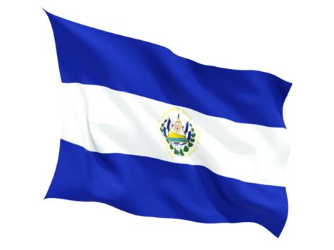 Fluttering Flag Illustration Of Flag Of El Salvador