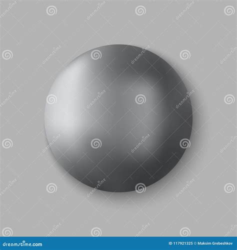 Vector Chrome Ball Stock Vector Illustration Of Shiny 117921325
