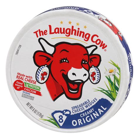 the laughing cow creamy original spreadable cheese 6 oz hy vee aisles online grocery shopping