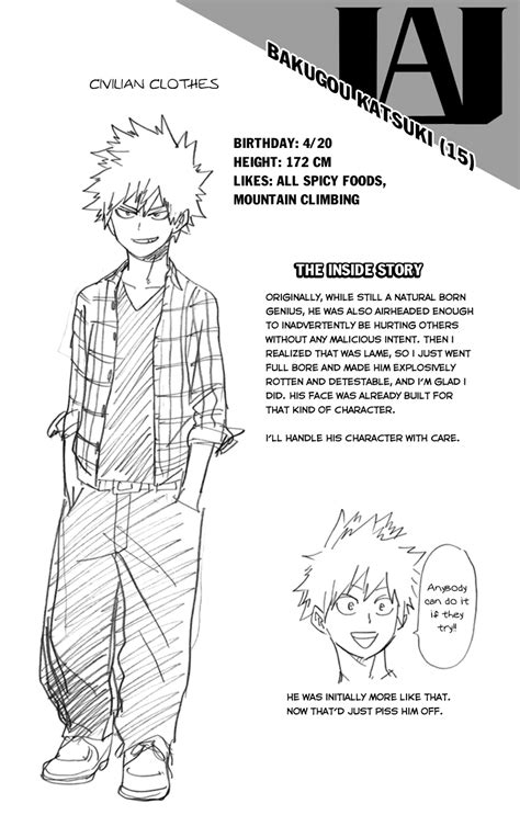 Character Info Bakugou Katsuki Boku No Hero Academia My Hero My