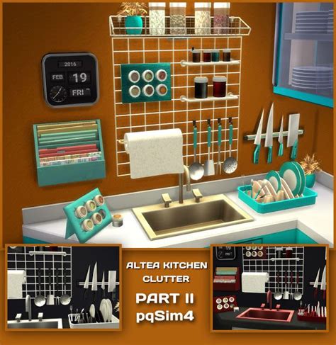 Sims 4 Ccs The Best Altea Kitchen Clutter Part 2 By Pqsim4 Los Sims