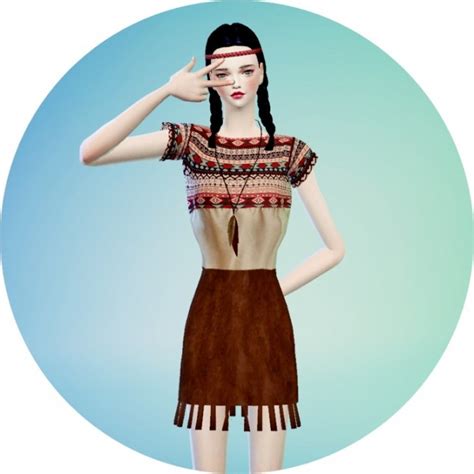 Ethnic Set Sims 4 Female Clothes