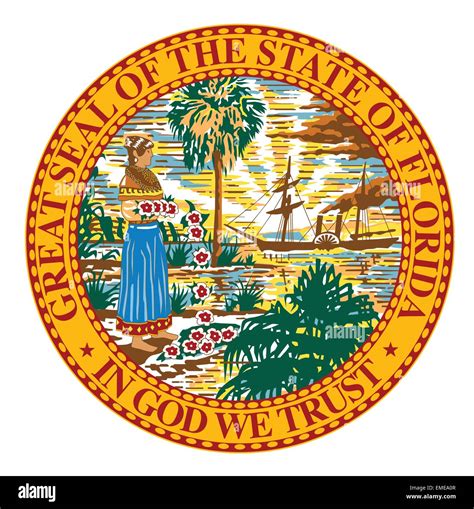 Florida State Seal Stock Vector Image And Art Alamy