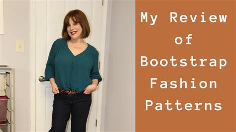 bootstrap fashions sewing pattern review youtube