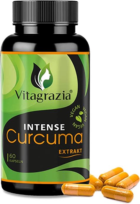 Vitagrazia Kurkuma Extrakt Kapseln Täglich 1 Curcuma Kapsel für ca