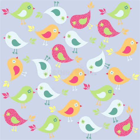 Birds Pattern Stock Vector Illustration Of Modern Colorful 20791801