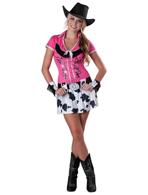 Cowgirl Bling Western Wild West Rodeo Pink Teen Women Costume