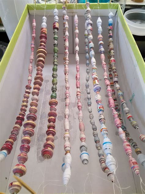 Drying Paper Beads Paper Bead Jewelry Paper Jewelry Jewelry Crafts