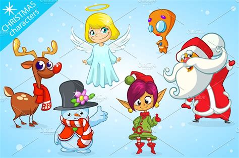 Стоковые изображения в hd и миллионы других стоковых фотографий. Christmas Cartoon Characters ~ Illustrations ~ Creative Market