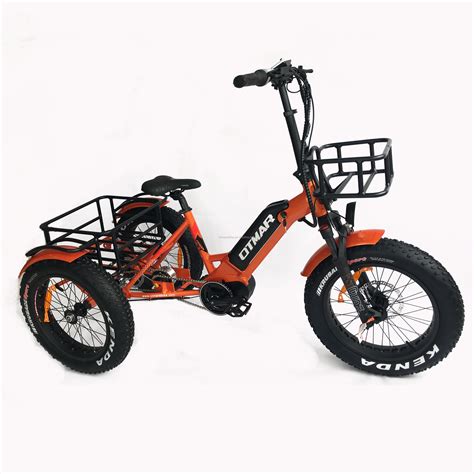 2019 New Design 20inch Mid Drive Electric Tricycle Hot Sale Big Tyre E