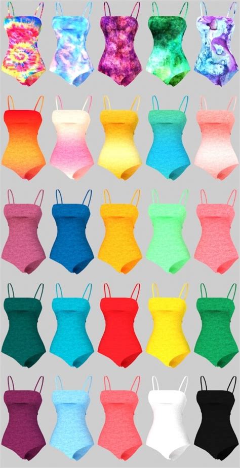 Leah Swimsuit At Daisy Pixels Sims 4 Updates