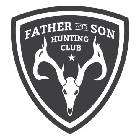 Father And Son Hunting Club Badge Transparent Png And Svg Vector File