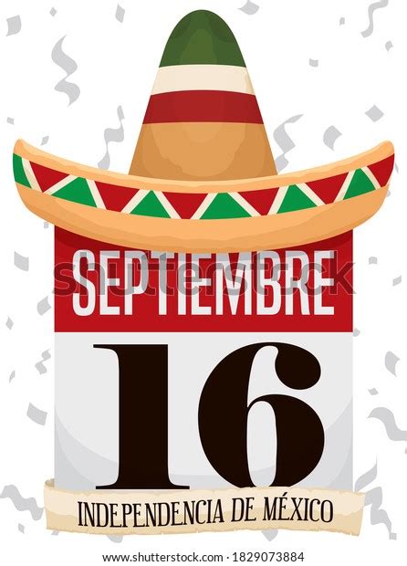 traditional mexican charro hat over calendar stock vector royalty free 1829073884 shutterstock