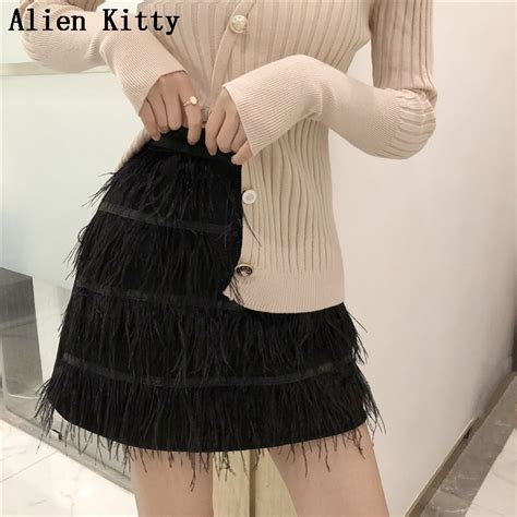 Alien Kitty New Fashion Women Lace Solid Skirts Slim Sexy Solid Sweet Skirt Elegant A Line High