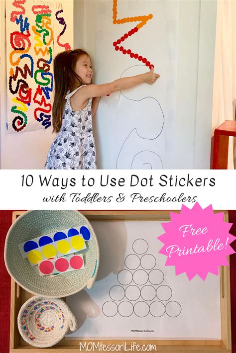 10 Ways To Use Dot Stickers With Toddlers And Preschoolers — Free