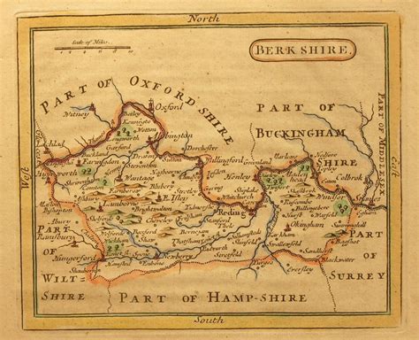 Antique Maps And Prints Of Berkshire