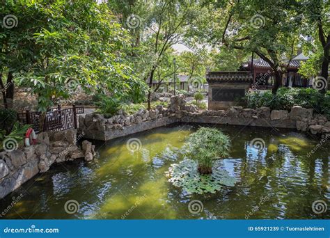 Pond At The Kowloon Walled City Park In Hong Kong Editorial Stock Image