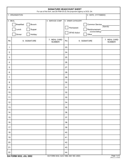 Printable Da Form 638