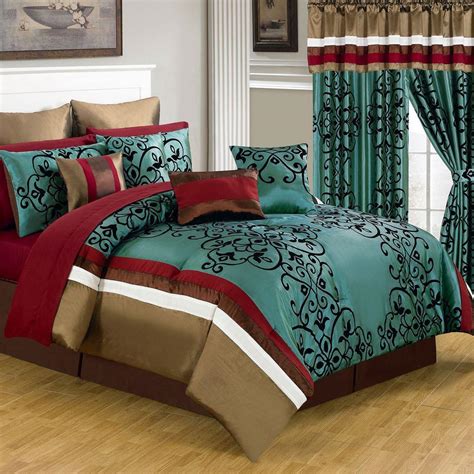Place the end of the tape on the side. Lavish Home Eve Green 24-Piece Queen Comforter Set-66 ...