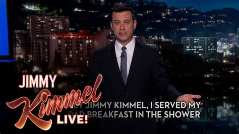 Hey Jimmy Kimmel I Served My Dad Breakfast In The Shower Dont