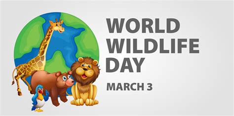 World Wildlife Day Vector Art Icons And Graphics For Free Download