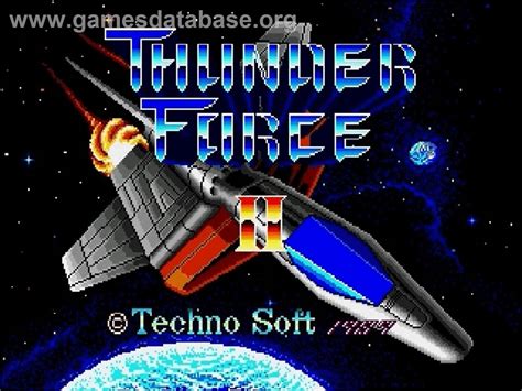 Thunder Force II Sega Genesis Artwork Title Screen