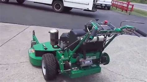 48 Bob Cat Walk Behind Lawn Mower With 15 Hp Kawasaki Engine Youtube