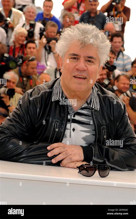 director pedro almodovar at a photocall for the film broken embraces as part of the 62nd