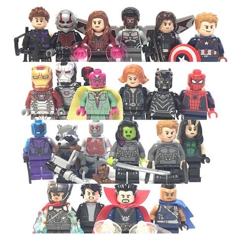 Mcu Lego Personajes De Marvel Capitán América Arquitectura De Lego