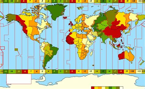 Introducir Imagen Mapa Planisferio Con Husos Horarios Para Imprimir Thptletrongtan Edu Vn