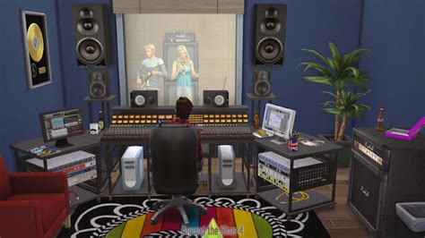 Sims 4 Ccs The Best Recording Studio Set By Sandy