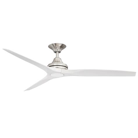 Shop with afterpay on eligible items. Spitfire V2 Ceiling Fan 60″ (Brushed Nickel with White ...