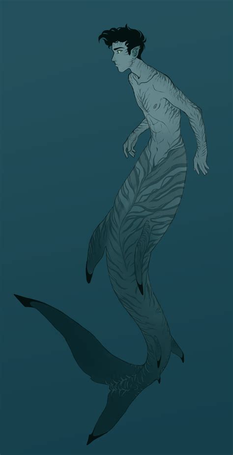 Percy As A Merman Mermaid Art Mermaid Drawings Mermaids And Mermen